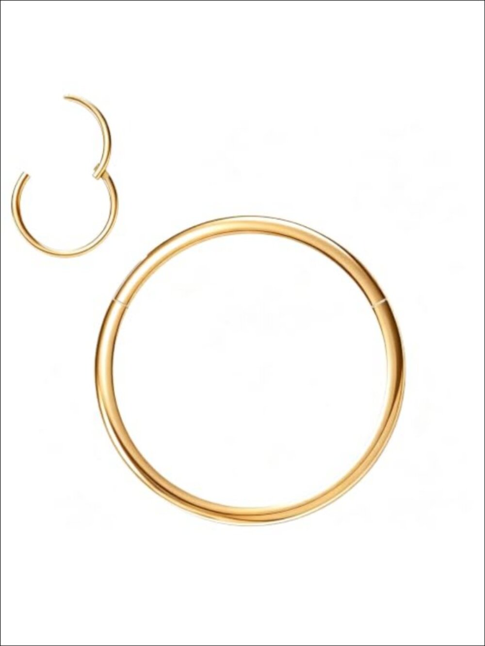 22G Steel Clicker Nose Hoop Ring Helix Septum Piercing